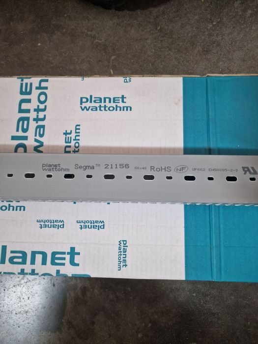 Кабелен канал Planet Wattohm SEGMA 2115 цената е за кашон6 – 60×40 мм,