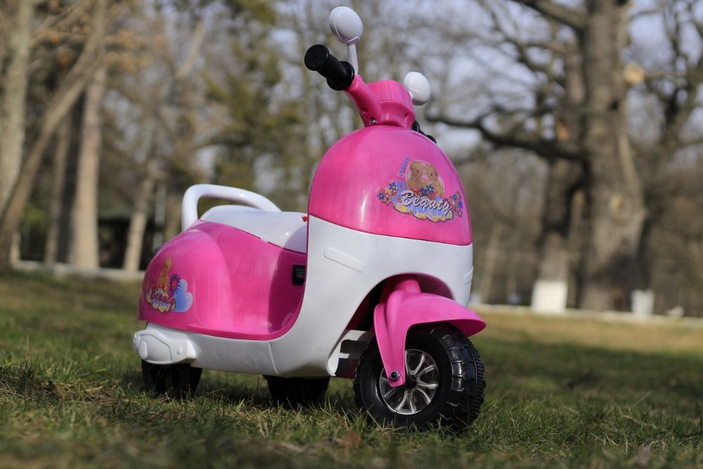 Tricicleta electric Princess 20W 6V pentru copil 2-4 ani #Roz