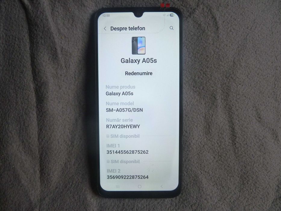 telefon samsung A05S,ram4gb/128gb,android 15,dual sim 4G,stare F.buna
