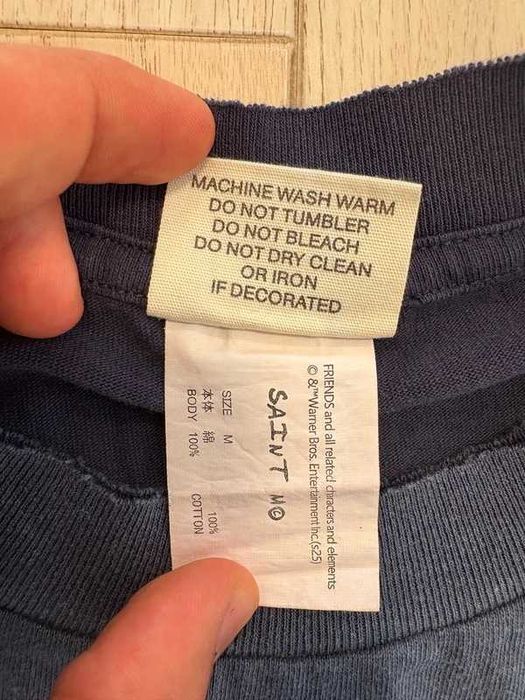 Saint Michael Cactus Plant Flea Market Star Tee Navy Blue