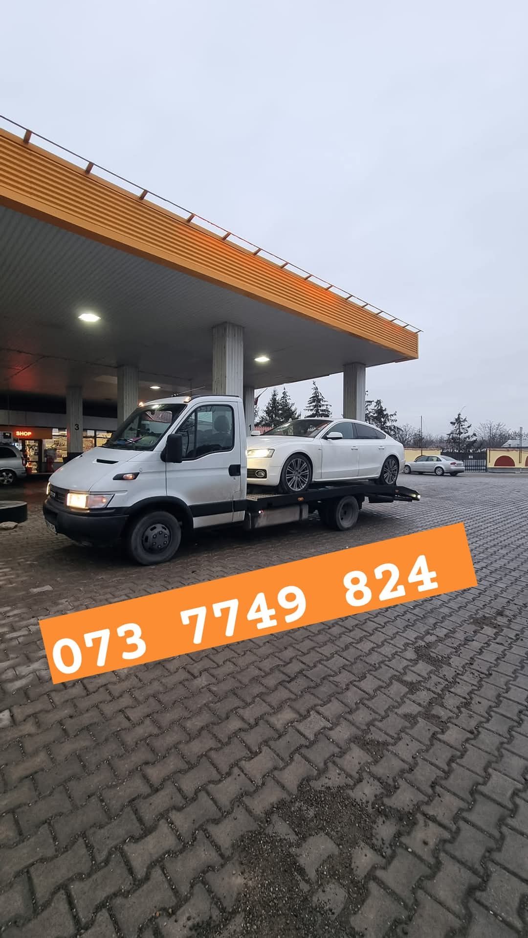 Tractări auto, platformă, asistență rutieră NON-STOP Brăila
