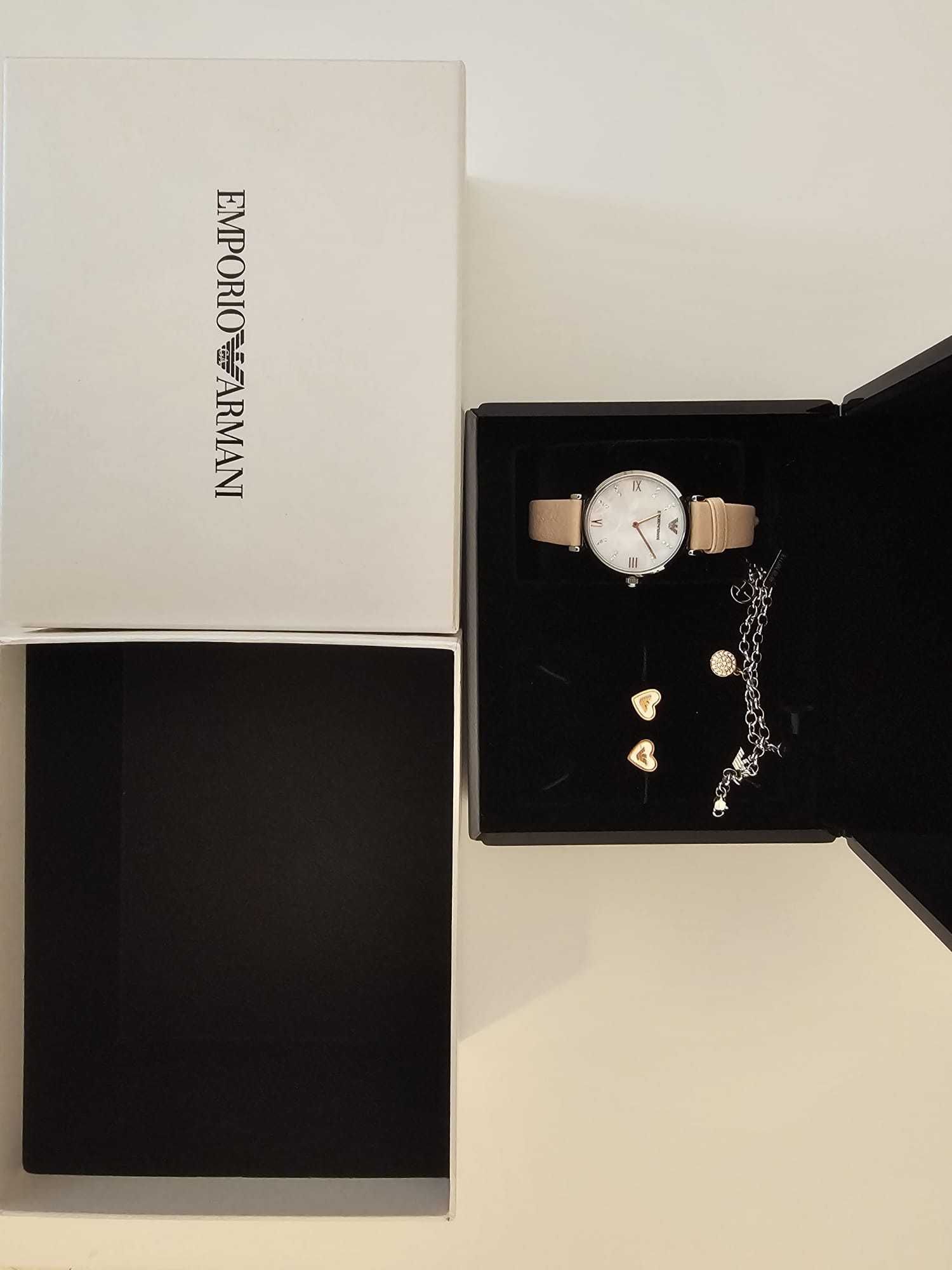 Emporio Armani set de dama cu ceas, cercei si bratara