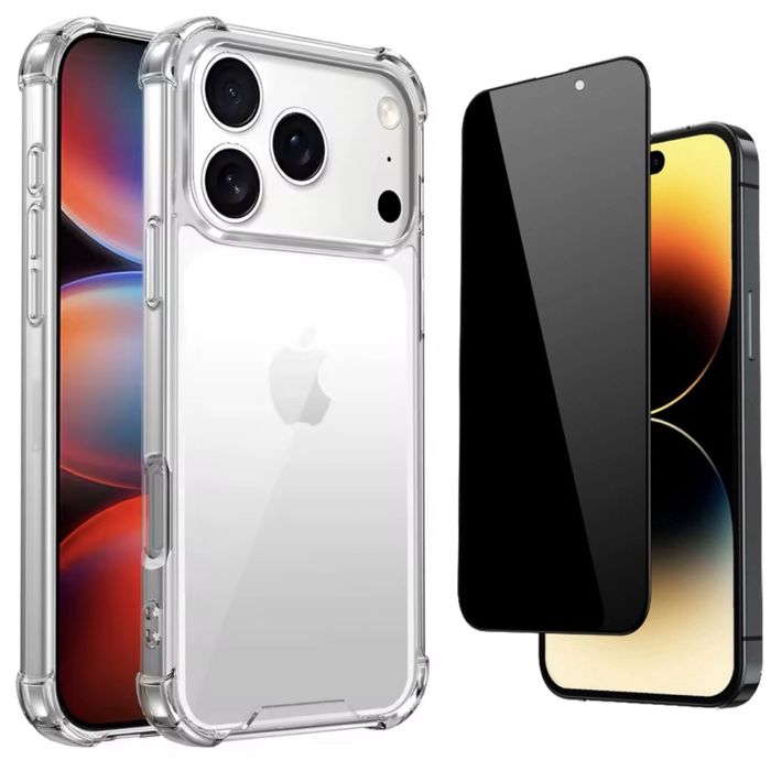 Husa Air Bag Case + Folie Sticla Iphone 17 / 17 PRO /17 AIR/17 PRO MAX