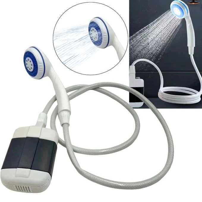 Dus portabil de camping cu robinet incorporat, USB