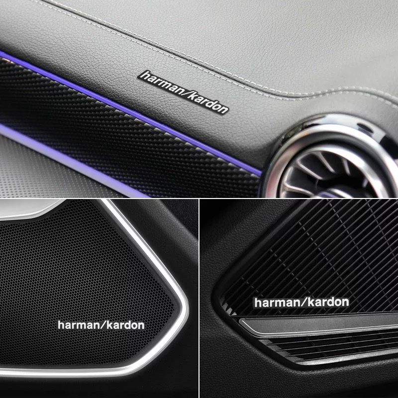 Set emblema Boxa sticker Harman Kardon Bmw Seria 3 4 5 6 7 X1 X3 X5 X6