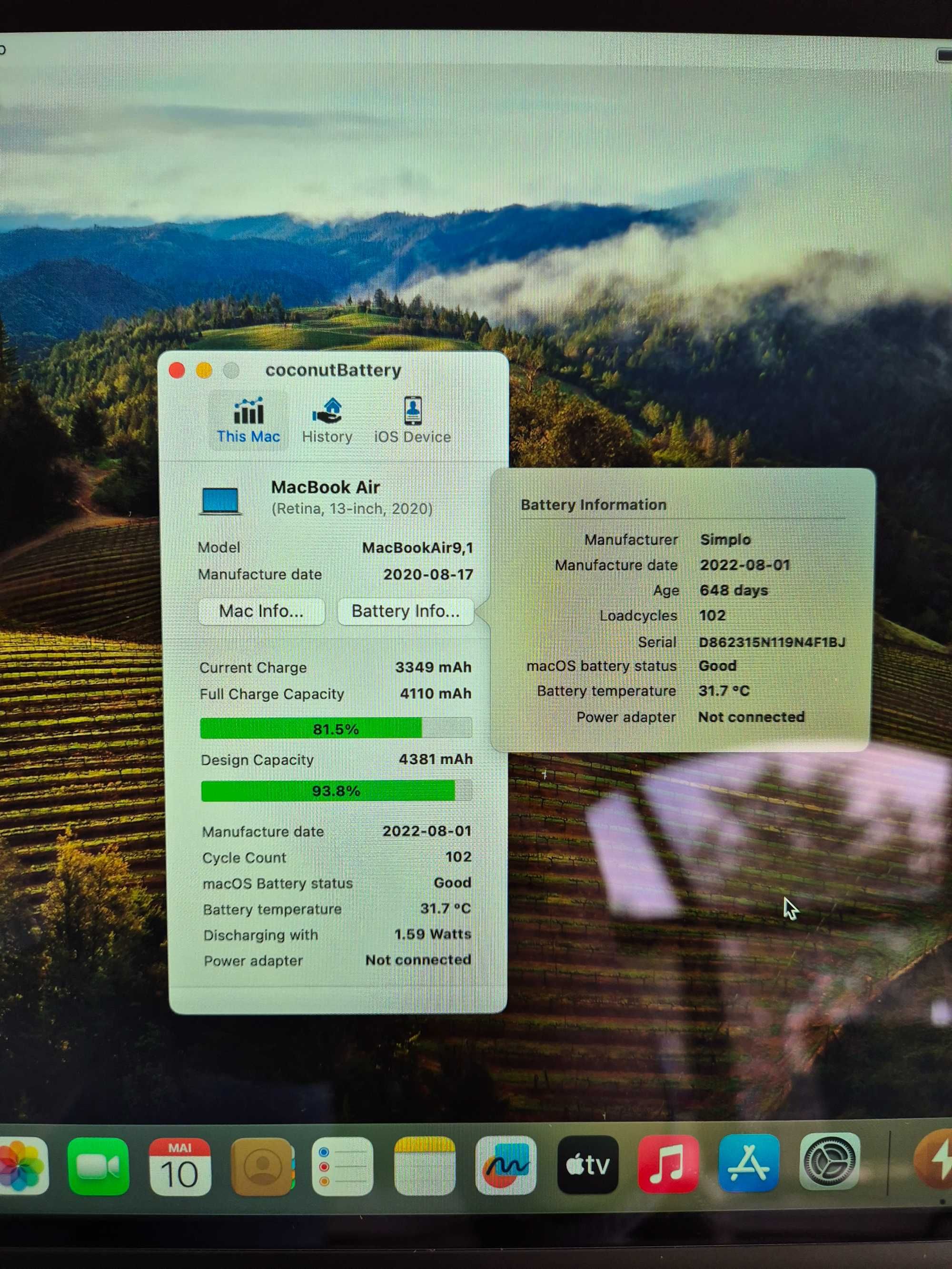 MacBook Air (13" 2020) i3 8GB 256GB SSD Pret cu Factura si TVA