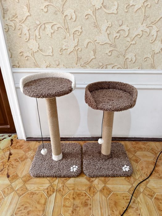 Когтеточка для кошек и лежанка. Зоодомики