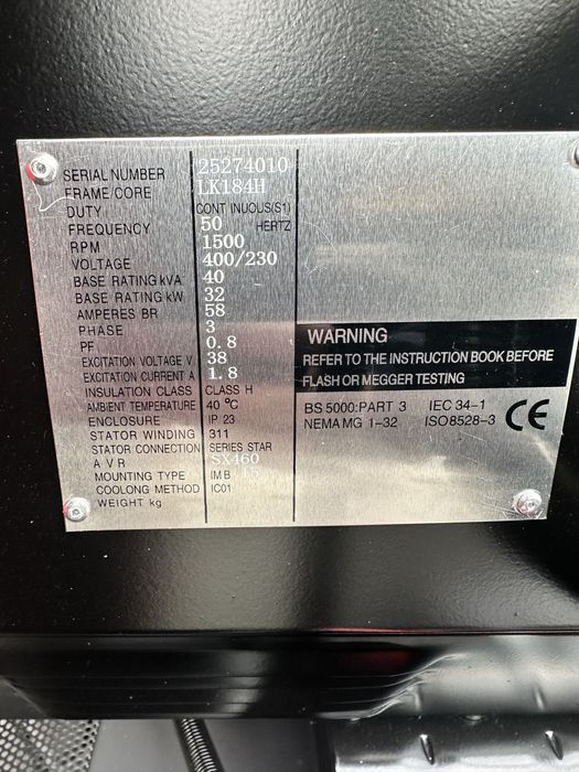 Generator Ashita LG70 35 kw