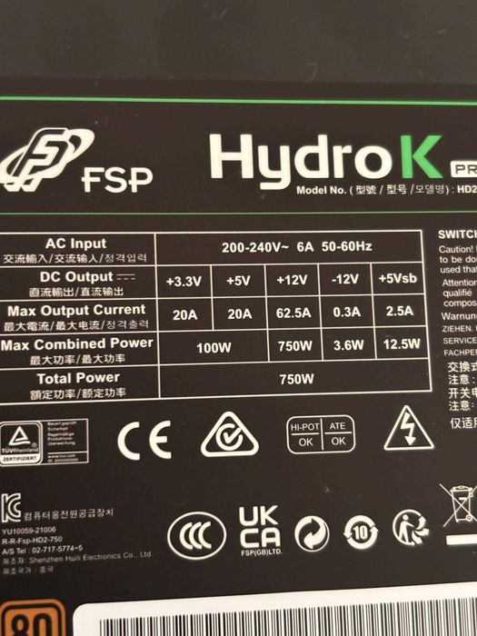Sursa PC FSP Hydro K 750W