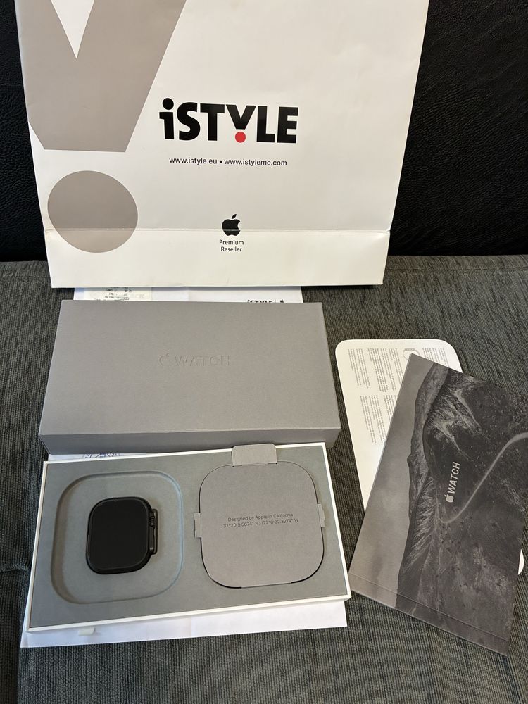 КАТО НОВ 49mm Apple watch Ultra 2 CEL Гаранция iStyle 2027г. Black