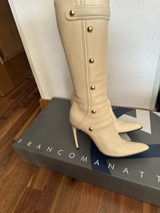 Продам сапоги кожаные итальянские