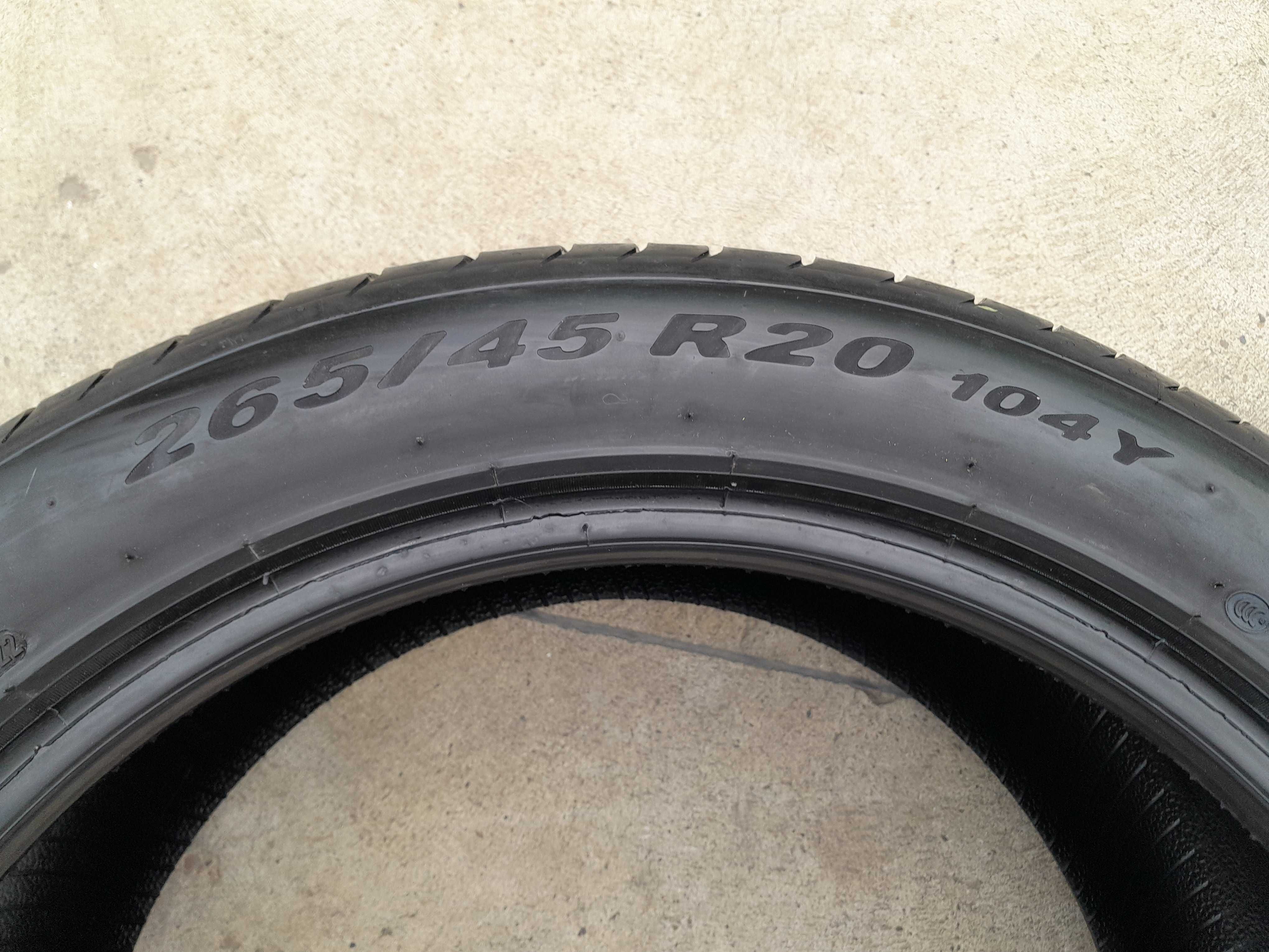 Doua anvelope de vara 265 45 20 pirelli p zero profil 7 mm dot 2022