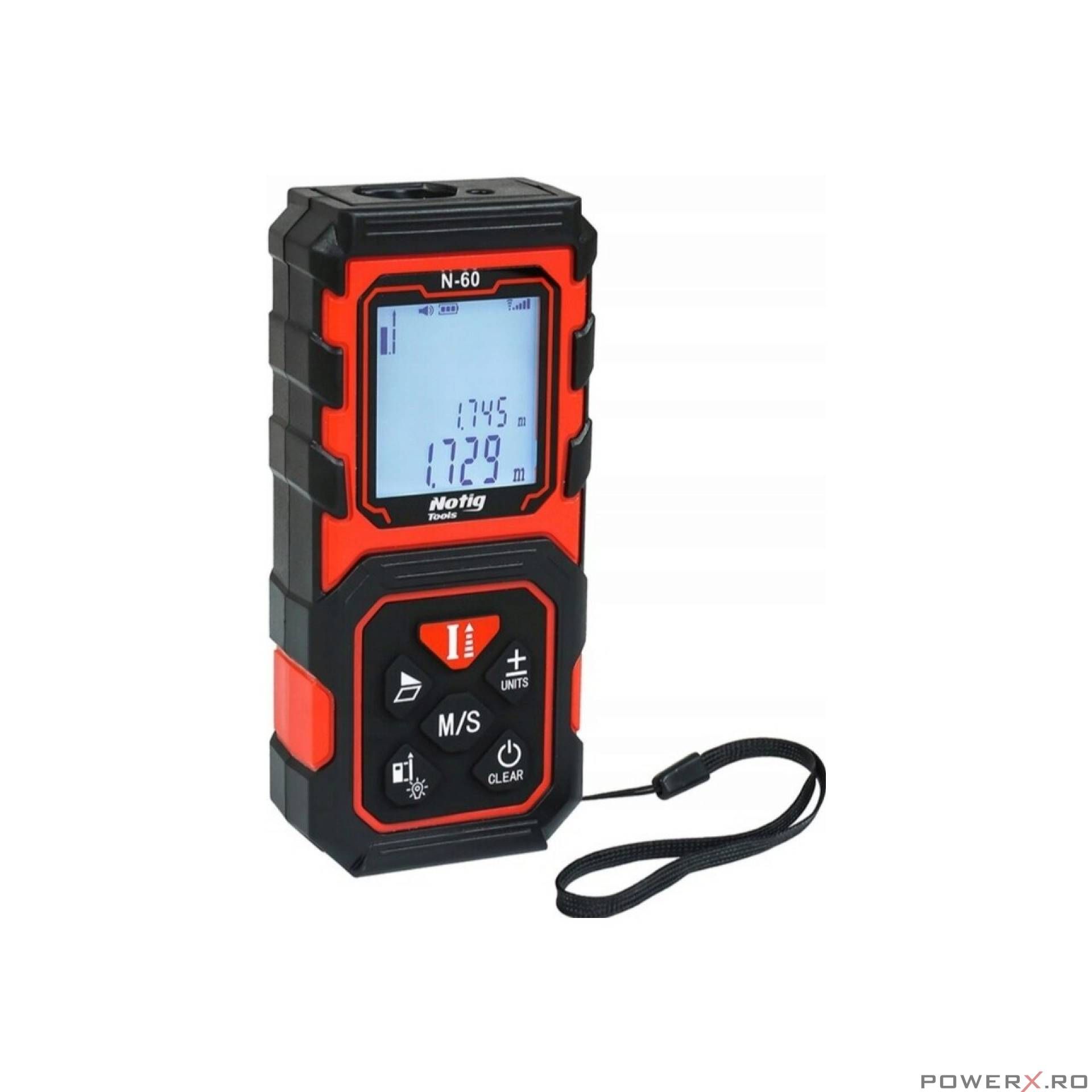 Telemetru laser profesional digital 60 m NOTIG