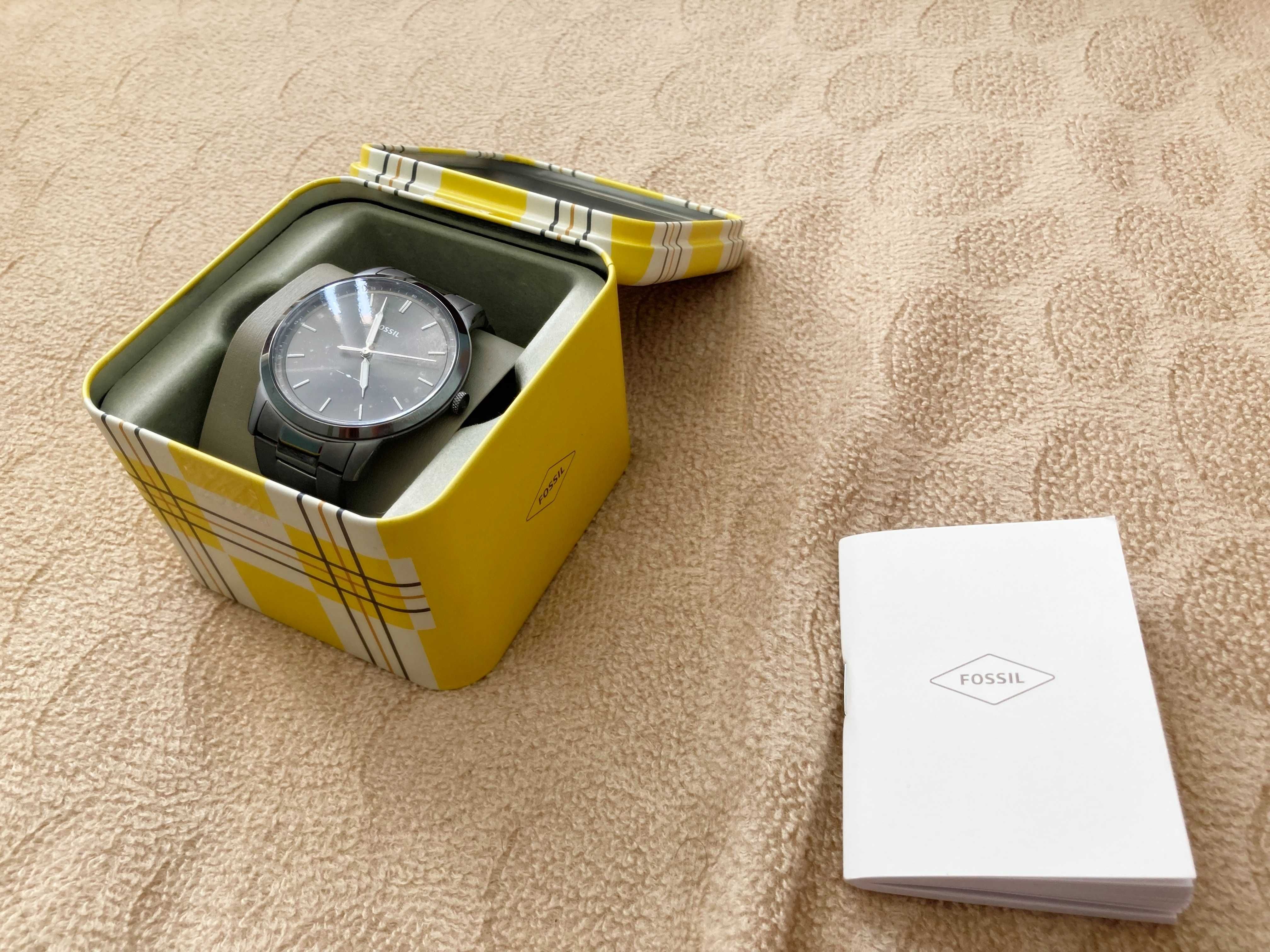 Fossil, Часовник The Minimalist с неръждаема стомана, Тъмносребрист