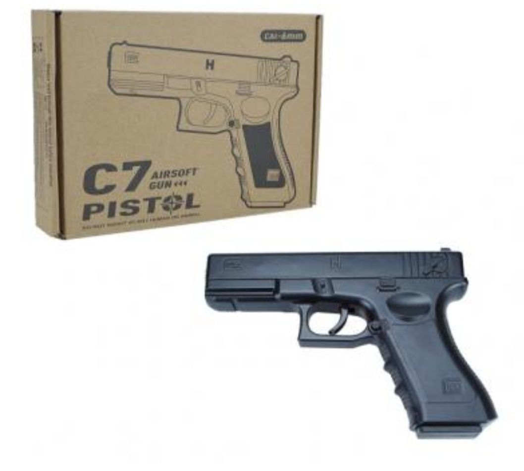 C7 pistol igrushka metal