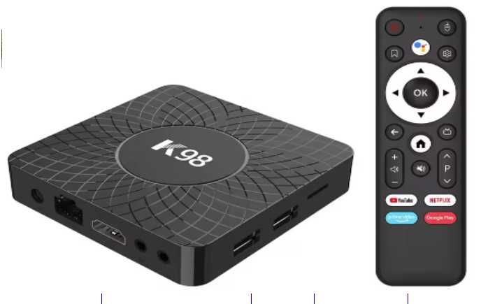 Андроид тв бокс k98 AND 14 Quad Core 16GB 2GB  BT5.0 2.4/5GWiFi RK3518