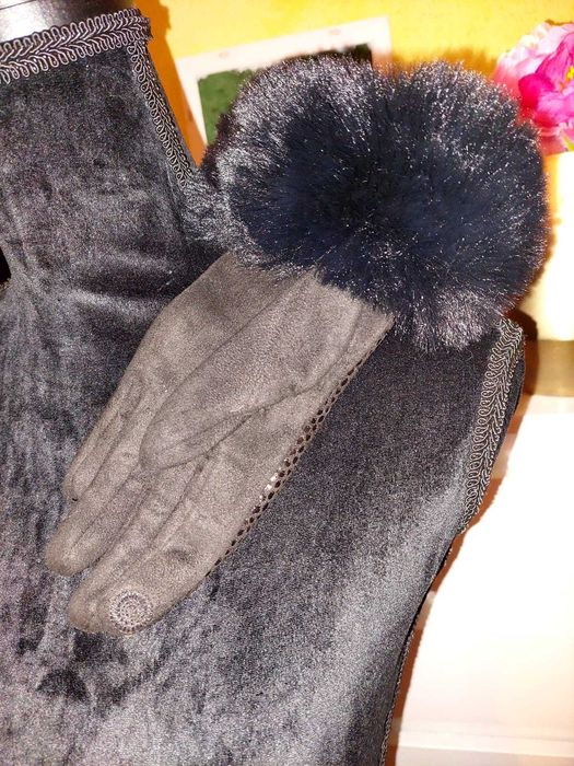 Manusi cu blanita Glam stil stras