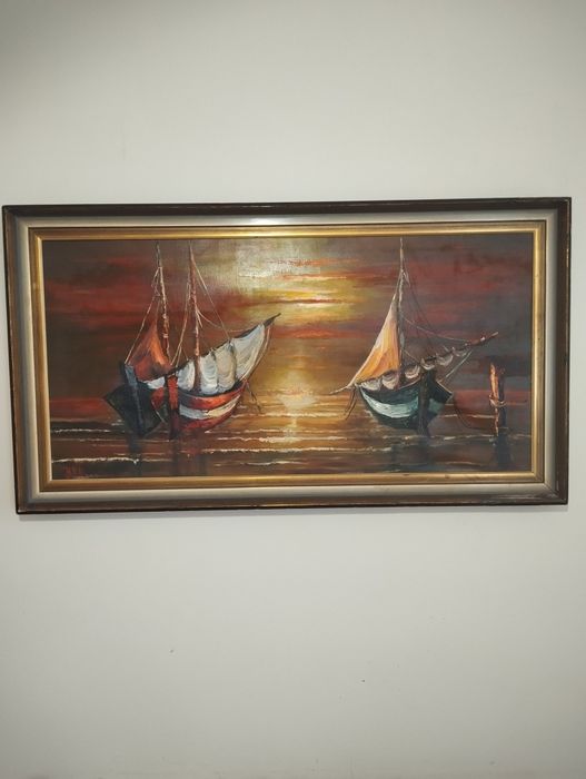 Картина масло,морска тематика