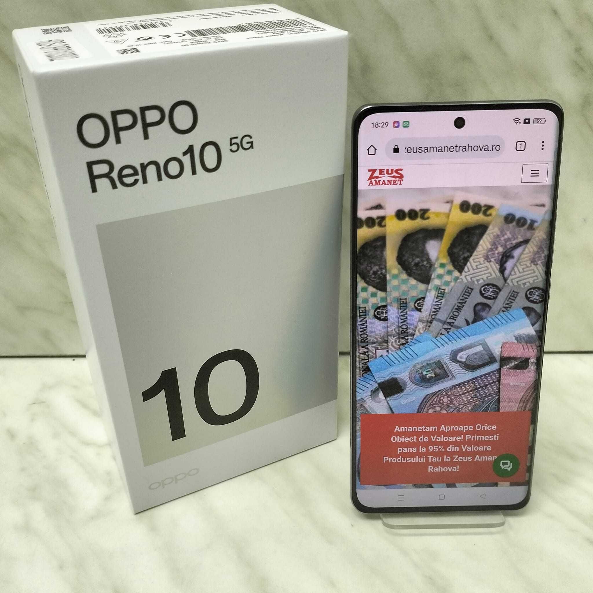 Telefon Oppo Reno 10 5G 256GB 8GB la Cutie Zeus Amanet 24535/25462