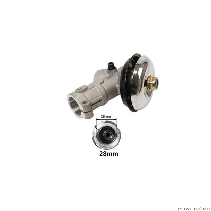 Angrenaj unghiular, cap reductor pentru motocoasa, 9 caneluri, 28 mm,