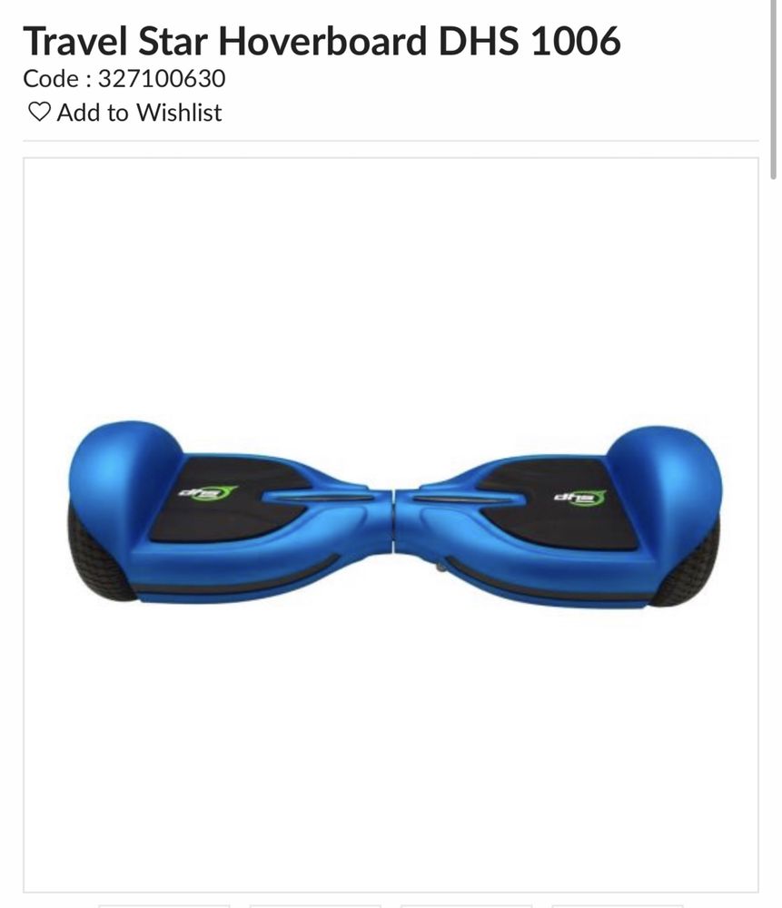 Hoverboard DHS 1006 bluetooth