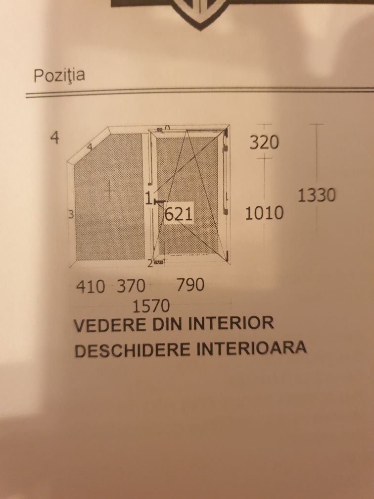 Fereastra- geam termopan / tamplarie pvc