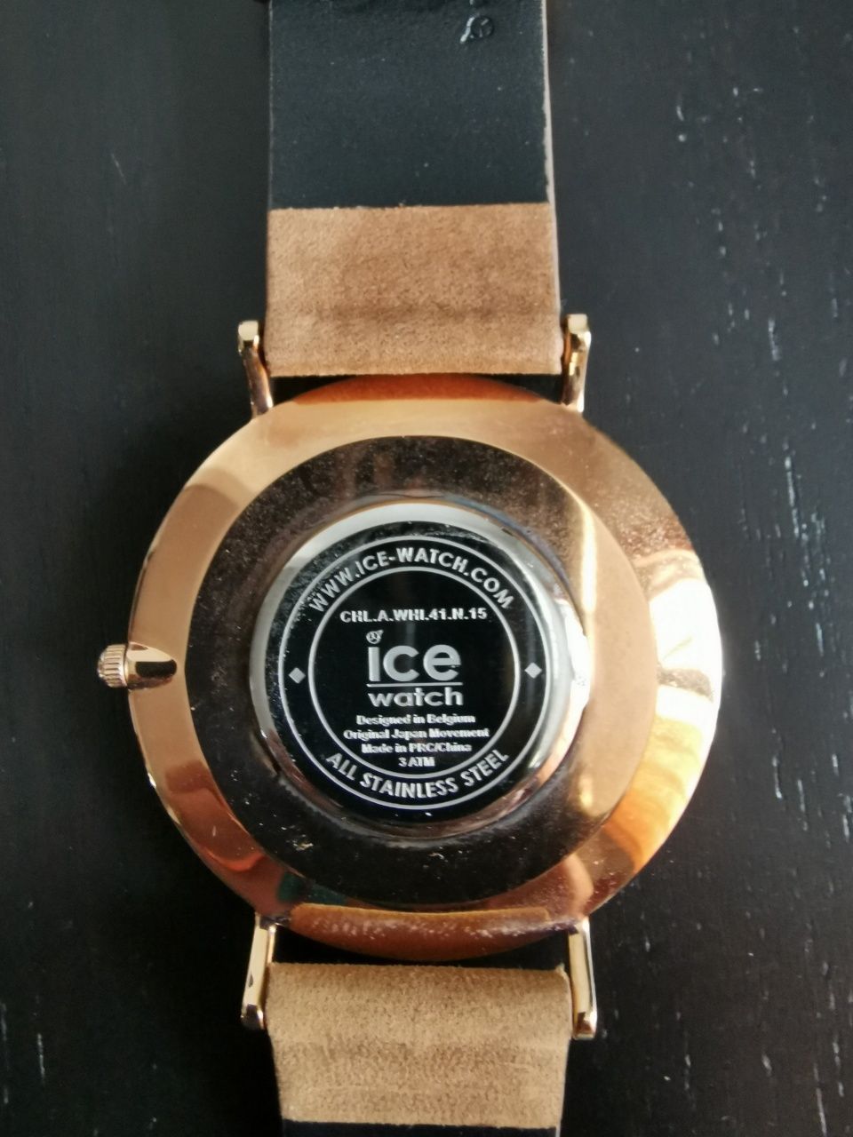 Ceas unisex Ice Watch, curea de piele maro