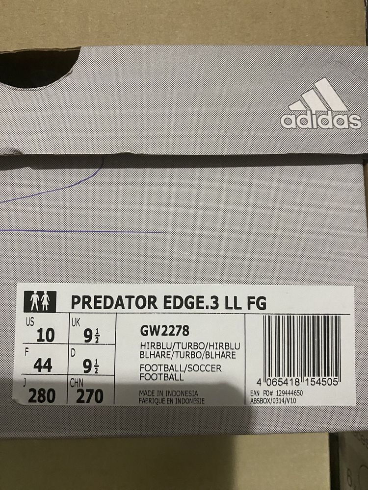 Crampoane  adidas predator edge 3