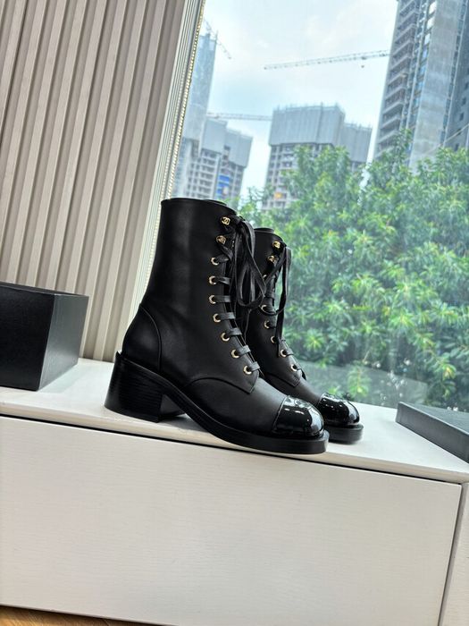 Дамски боти C.h.a,n.e.l , 100% естествена кожа