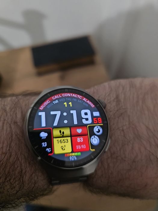 Smartwatch Huawei Watch 4 Pro -Esim – stare IMPECABILĂ -Titan +Safir
