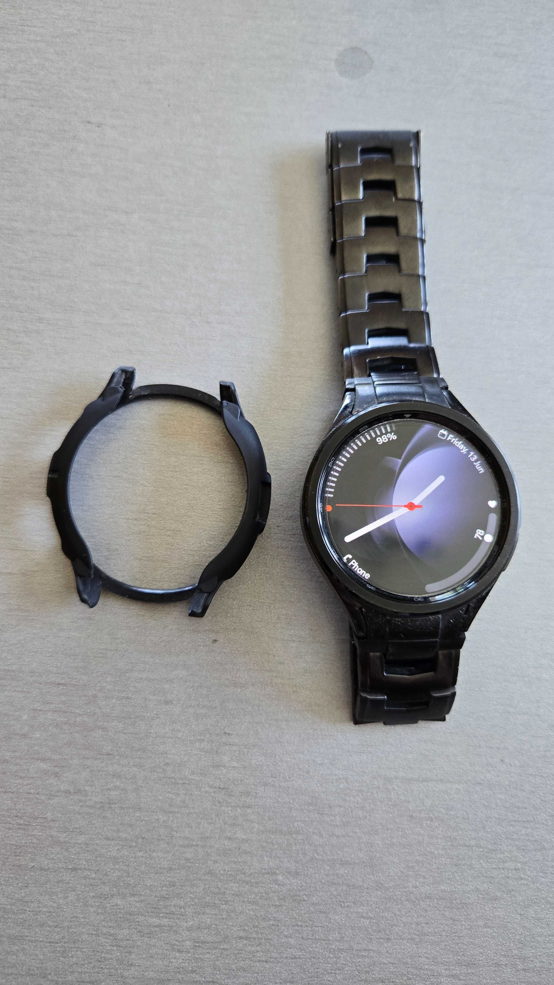 Продавам смарт часовник samsung 6 classic 47mm LTE пълен комплект