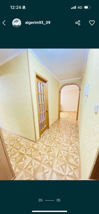 2 комнатная квартира 40м2 2/4 этаж помесячно