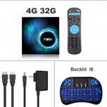 TV Box Android 4.0 T95 Smart 6K Cu Kodi 18.1, Ceas, Telecomandă - 4GB