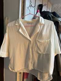 Продам белую укороченную рубашку, 44-46 размер