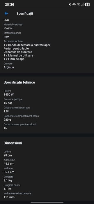 Espressor automat JURA E6 Professional