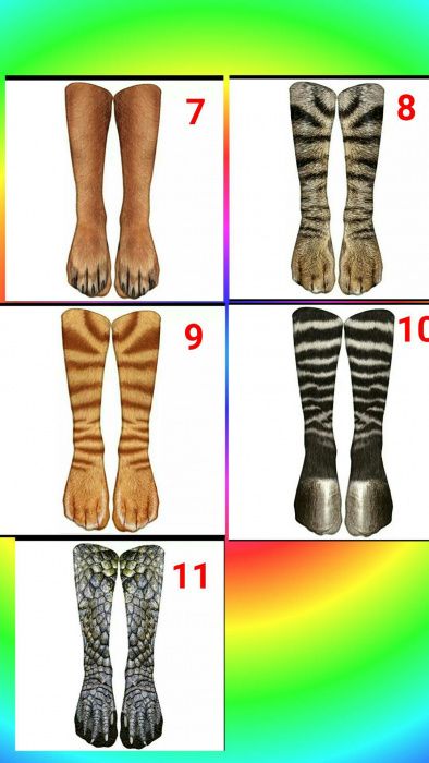 Оригинальный Подарок стильные носки уникальные носочки лапки животных