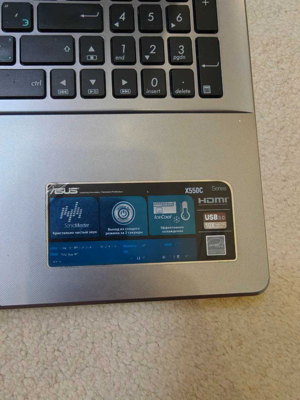 Продаётся ASUS X550C