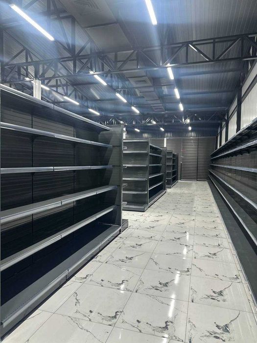 Озик овкат маркет ва доконлар учун полкалар стеллаж прилавкалар металл
