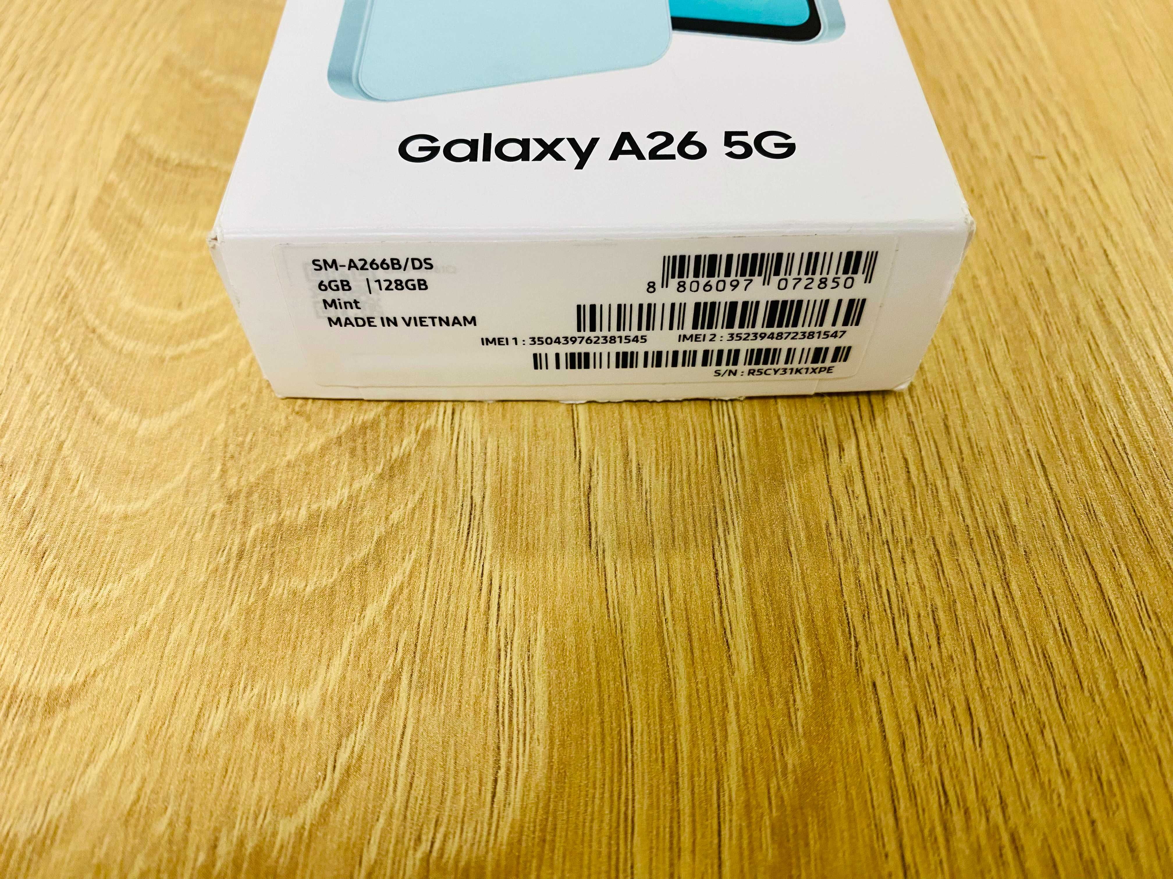 НОВ !!! Samsung Galaxy A26, 6GB RAM, 128GB, 5G, Mint