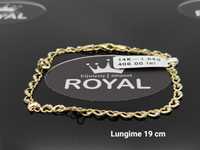 Bijuteria Royal: Brățară aur 14k/1.64 gr