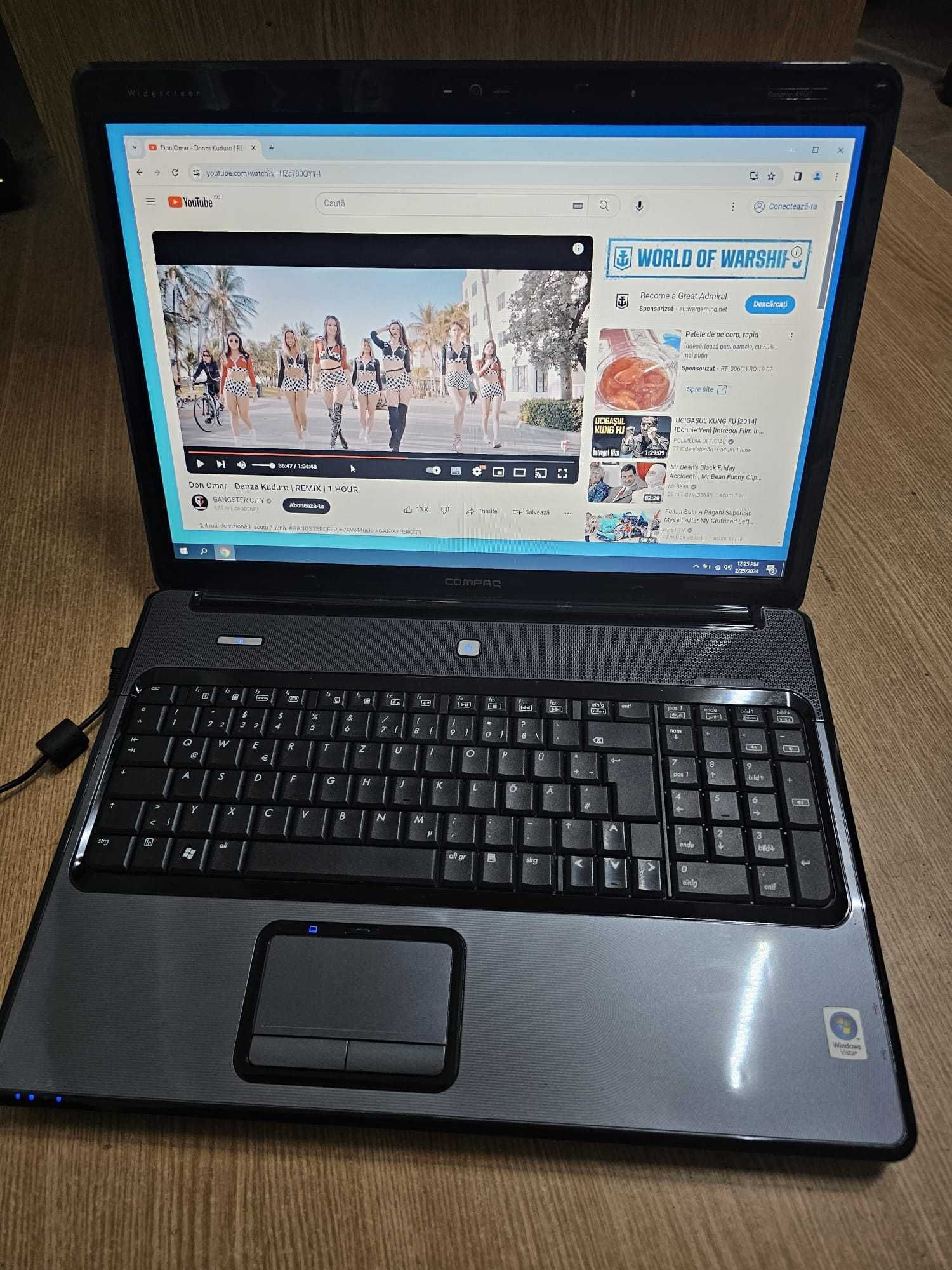 Laprop Compaq, 160 HDD, 2 GB RAM, 17" WIN10