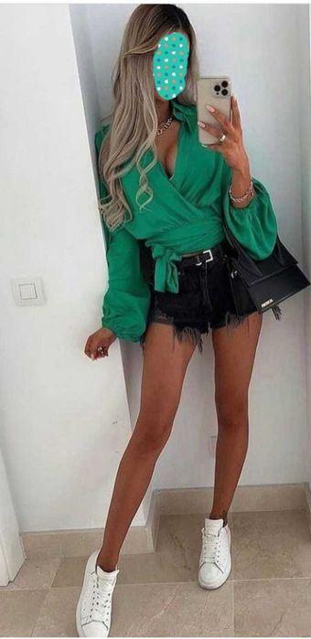 Blugi scurti Zara talie inalta