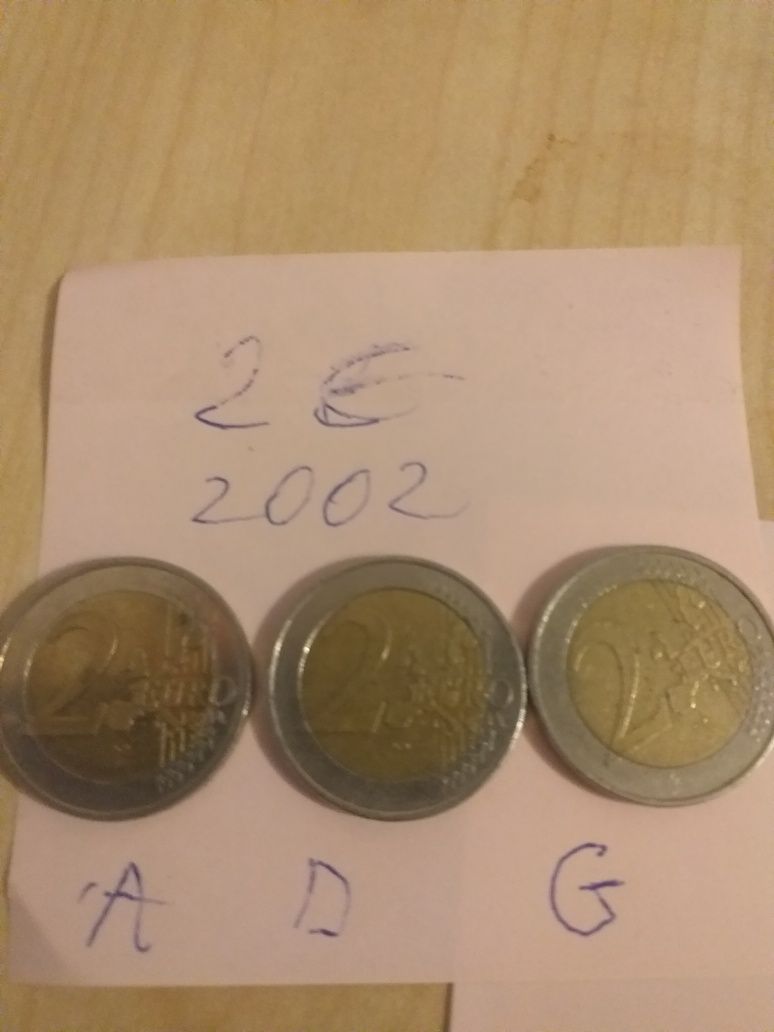 Monede 2 euro seria.a.d.g