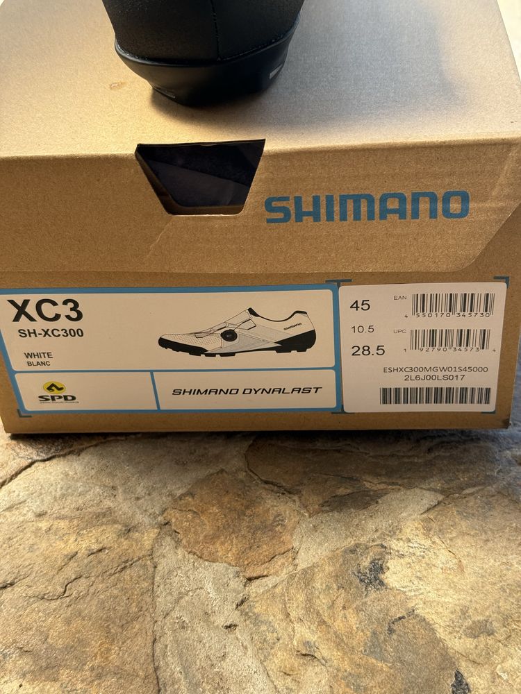 SHIMANO Pantofi ciclism SHXC300 albi