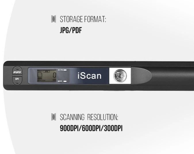 Мини преносим скенер iScan  A4, JPG PDF формат,