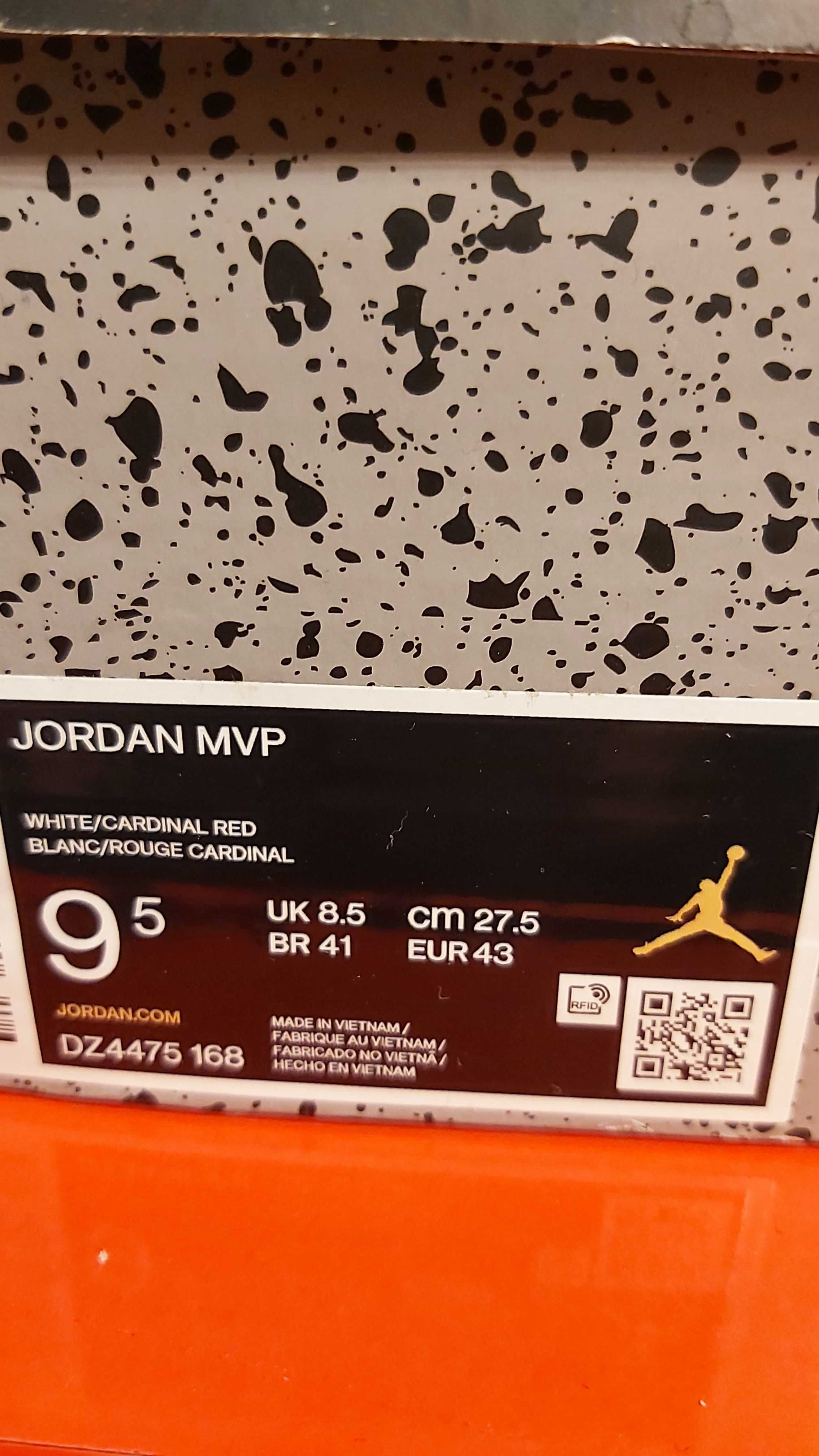 Jordan MVP Cardinal Red - Номер 43