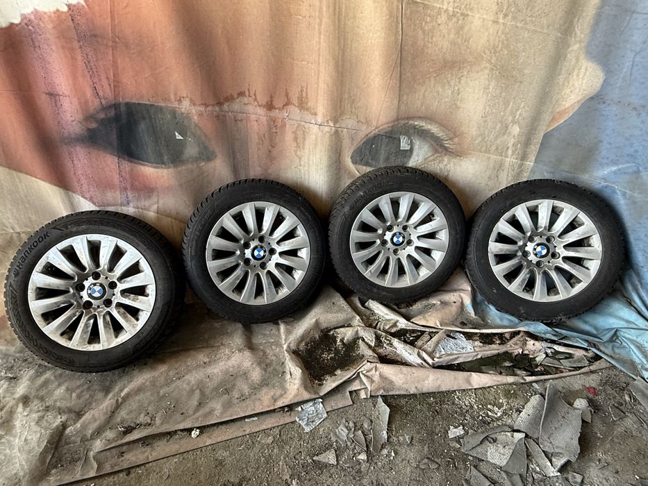 Jante Bmw Seria 1 3 5 cu anvelope iarna Hankook noi 205/55/16