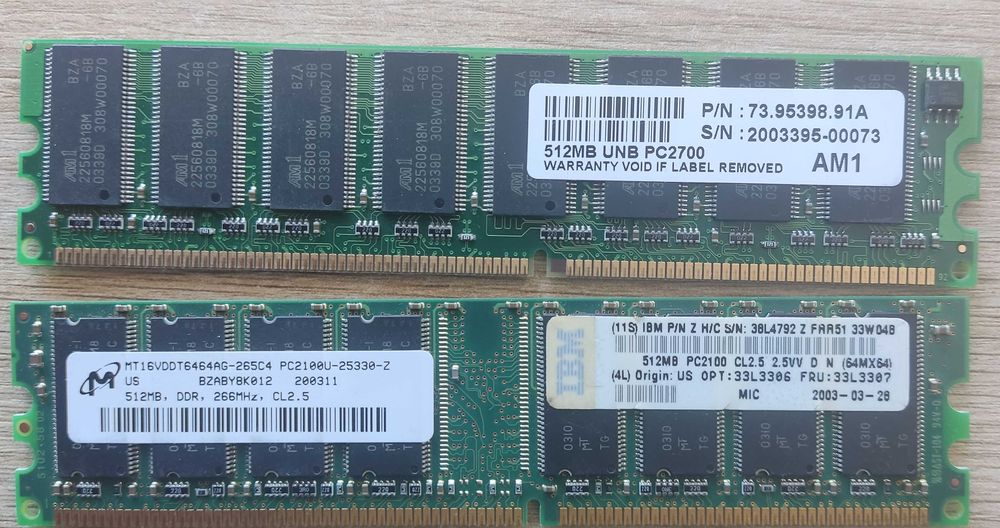 RAM DDR1 - diverse modele