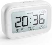 Ceas digital cu termometru design modern display LCD