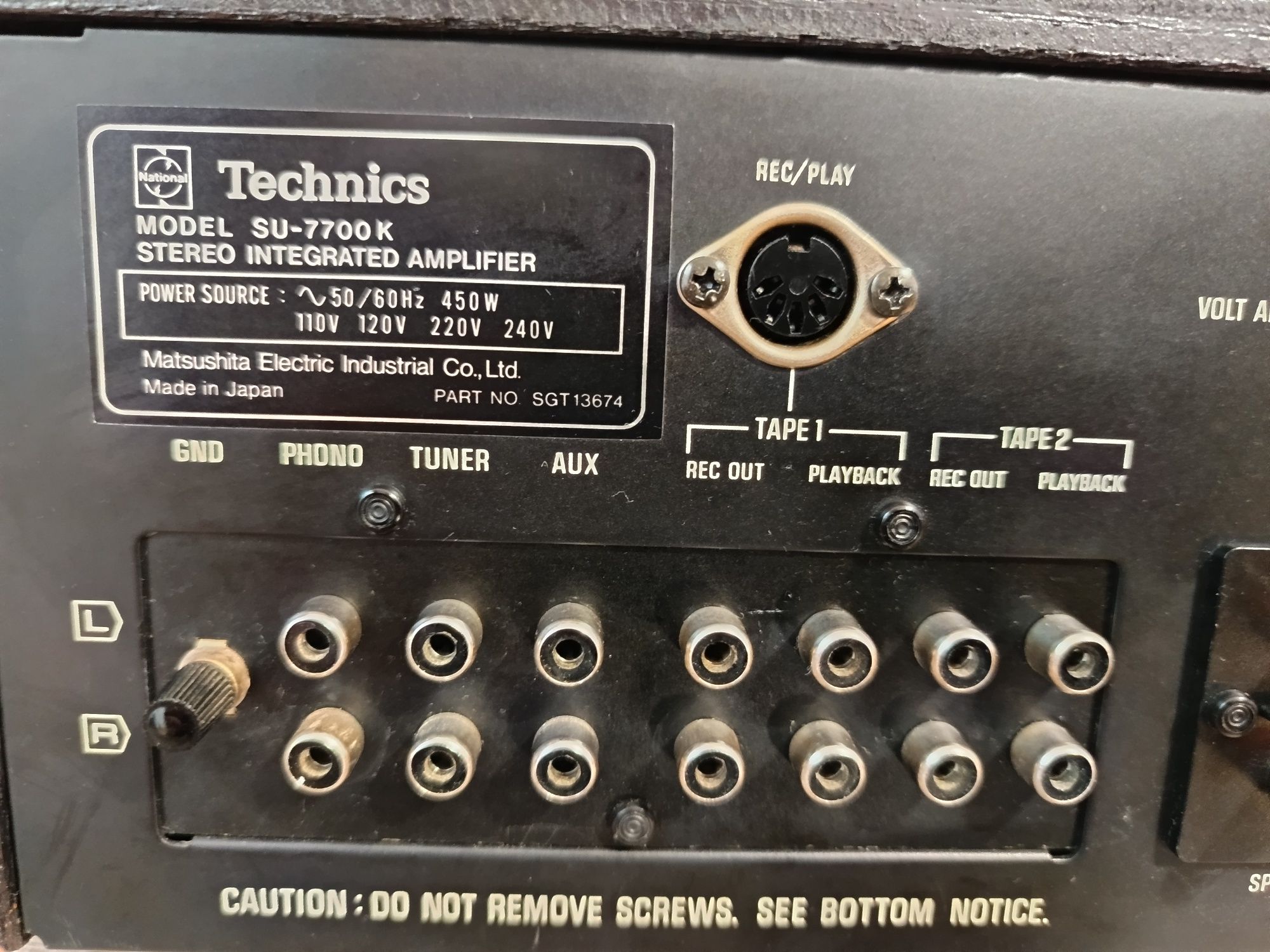 Amplificator Technics SU 7700K, revizuit, functionare ca NOU, Japan